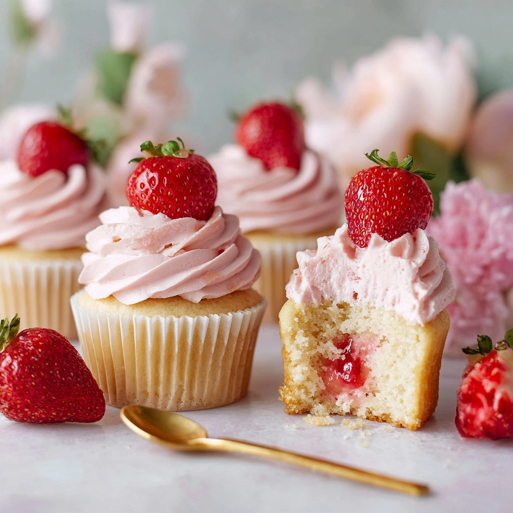 Strawberry Cupcakes Recipe - Recipe Image