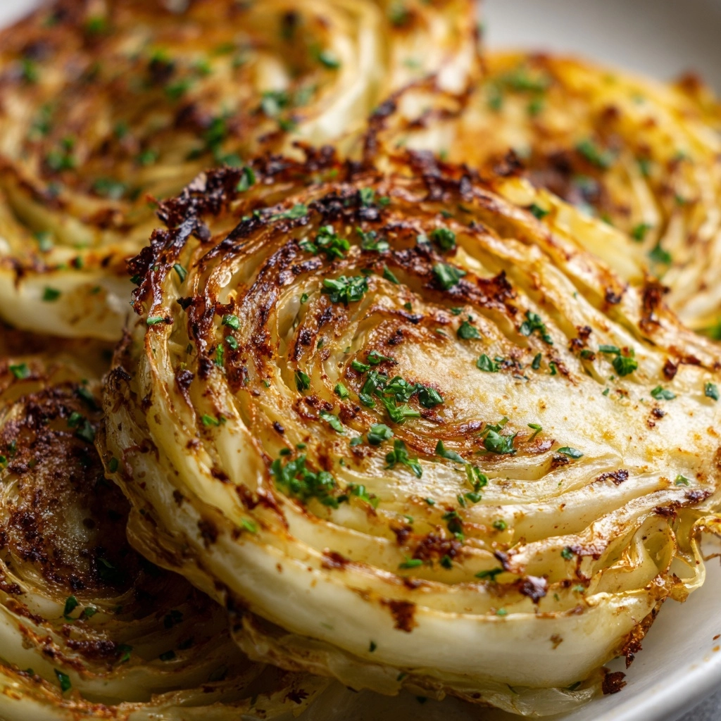 Air Fryer Cabbage Steaks Recipe - Recipe Image