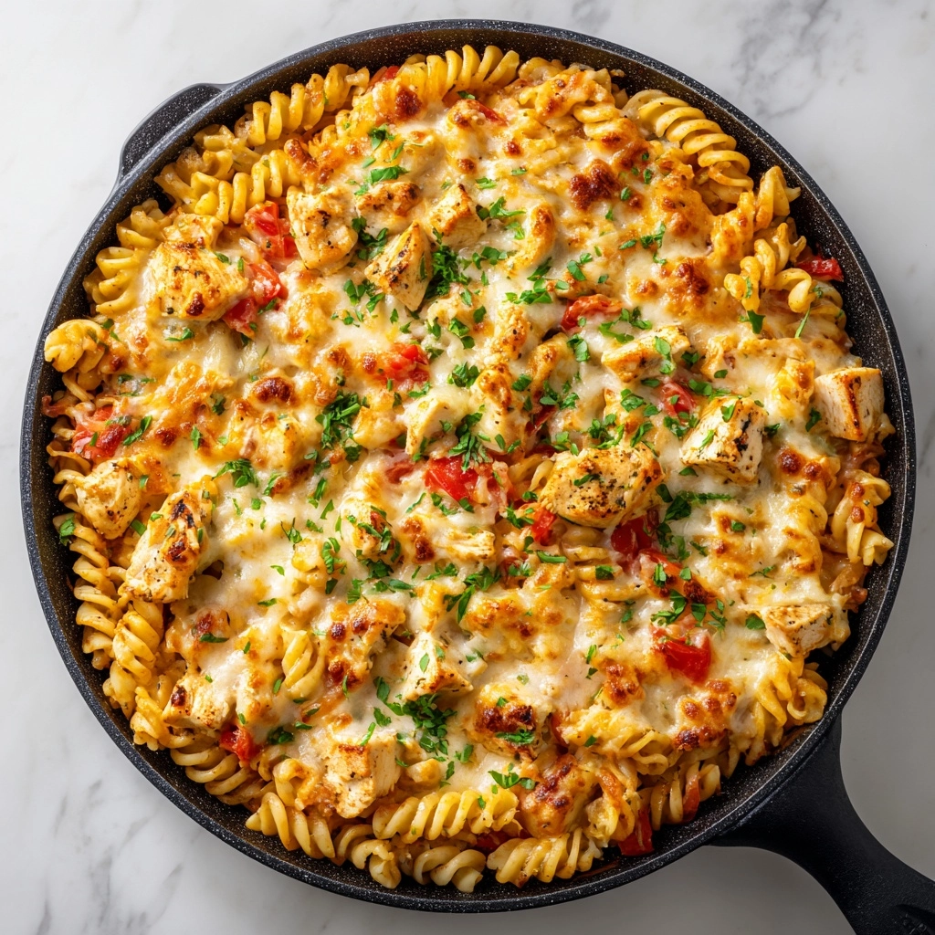 One-Pot Chicken Parmesan Pasta Recipe - Recipe Image