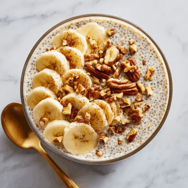 Healthy Banana Bread Overnight Oats Recipe