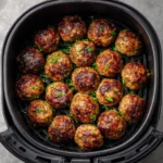 Juicy Air Fryer Beef Meatballs Recipe