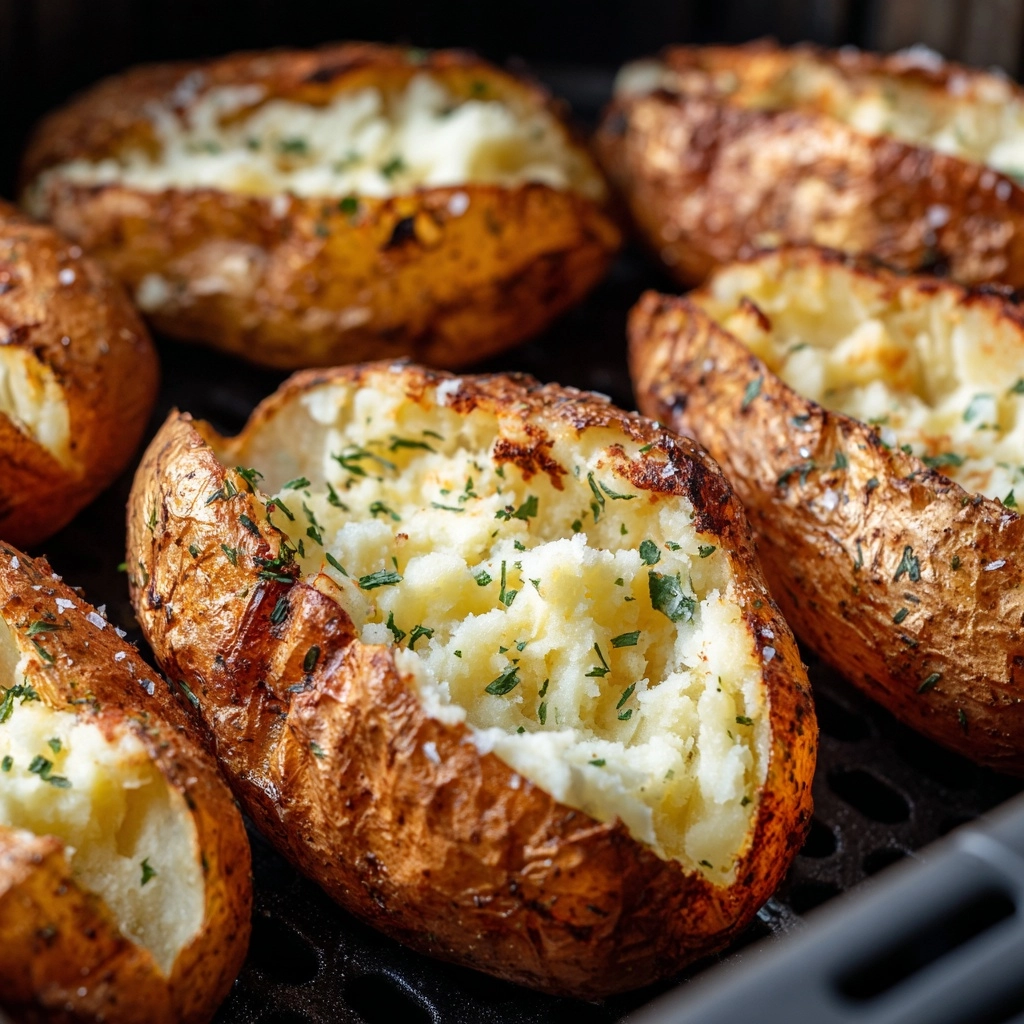 Air Fryer Baked Potatoes Recipe - Recipe Image