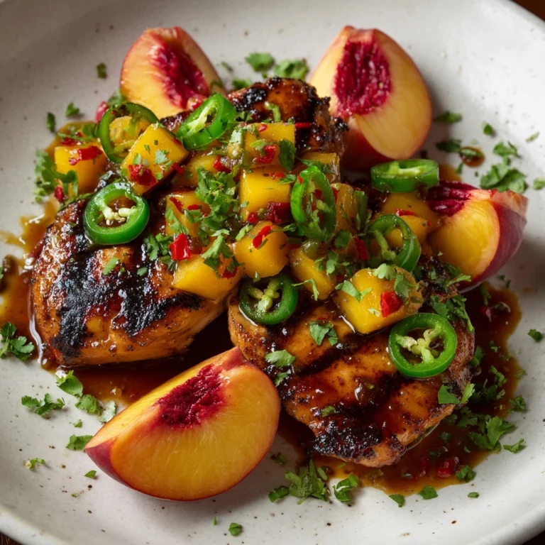 Jalapeño Peach Chicken Recipe