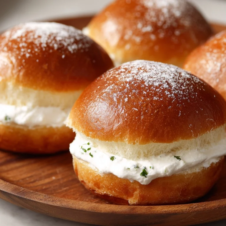 Italian Rolls Filled with Vanilla Cream Recipe
