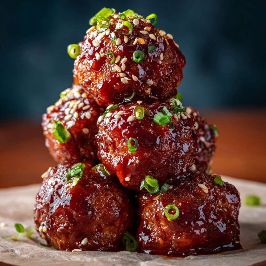 Korean BBQ Meatballs Recipe - Recipe Image