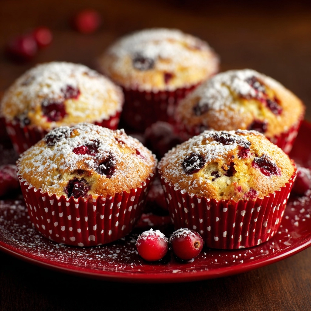 Cranberry Orange Muffins with Greek Yogurt Recipe - Recipe Image