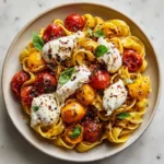 Summer Weeknight Burst Tomato Burrata Pasta Recipe