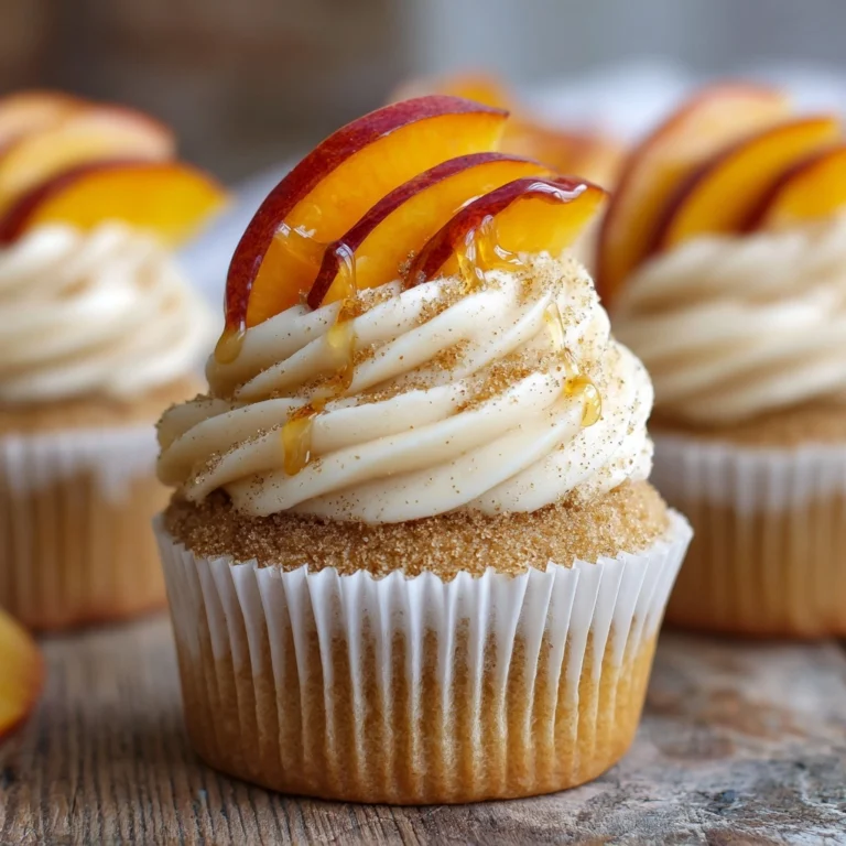 Honey Peach Cream Cheese Cupcakes Recipe