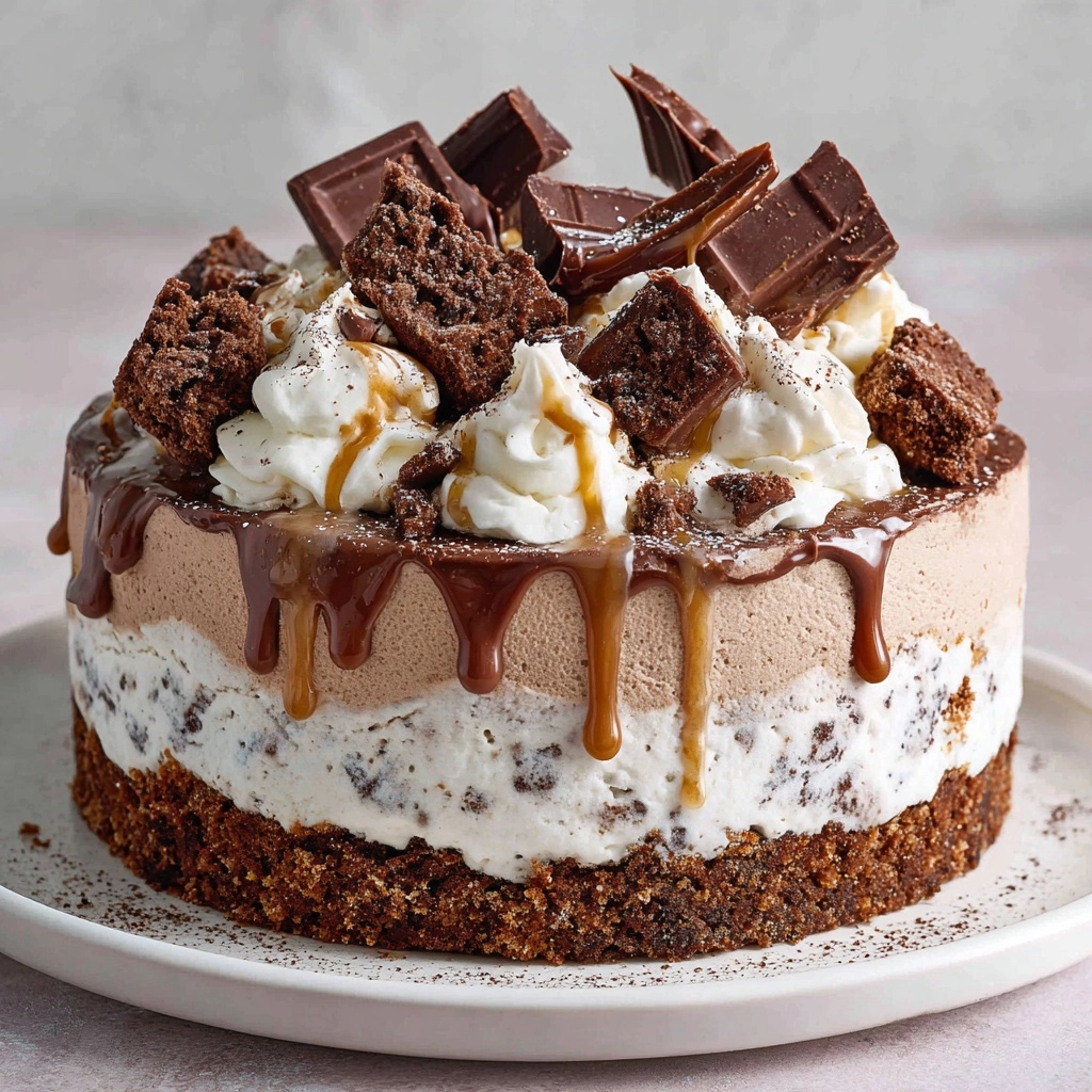 Coffee and Fudge Ice Cream Cake Recipe - Recipe Image