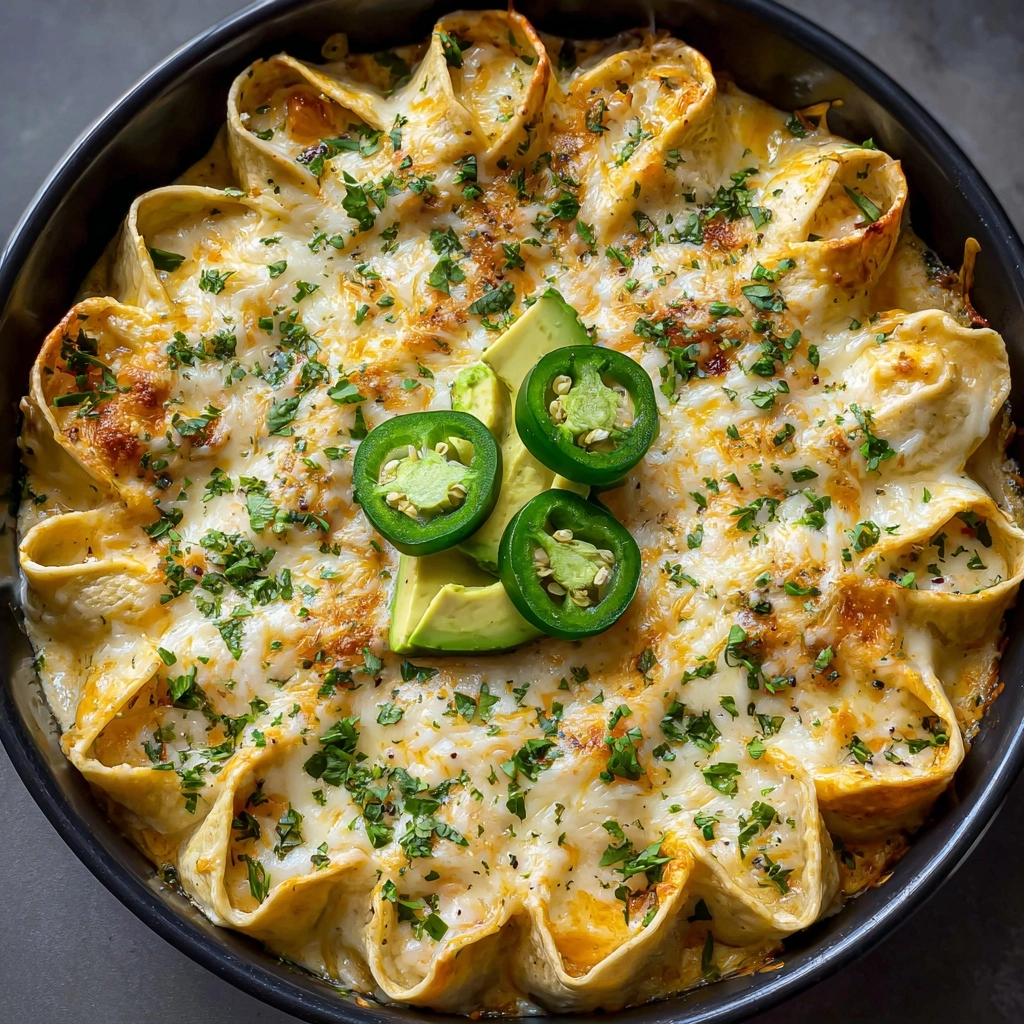 Green Chile and Extra Cheese Chilaquiles Recipe - Recipe Image