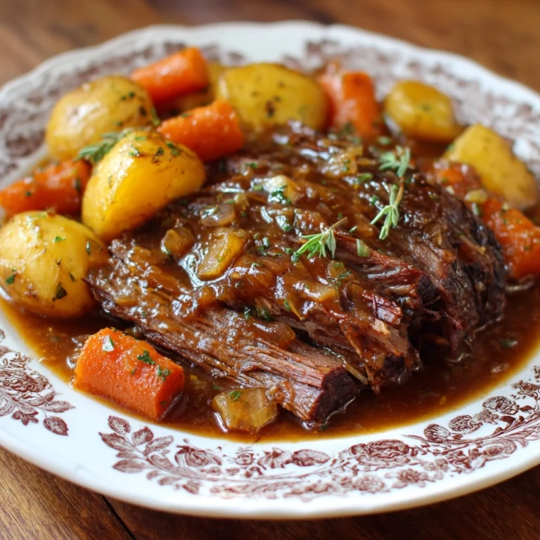 Pot Roast with Carrots & Potatoes Recipe