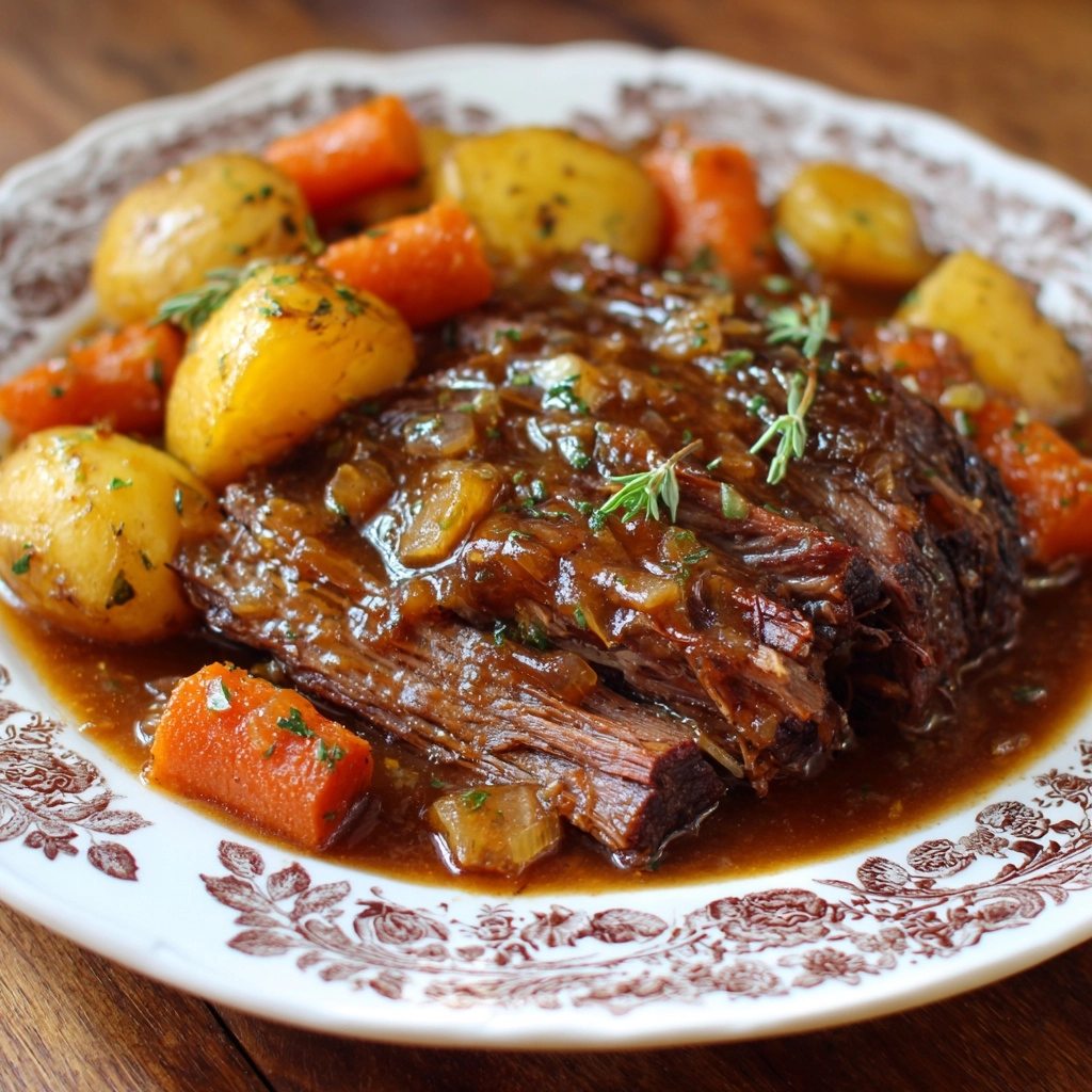 Pot Roast with Carrots & Potatoes Recipe