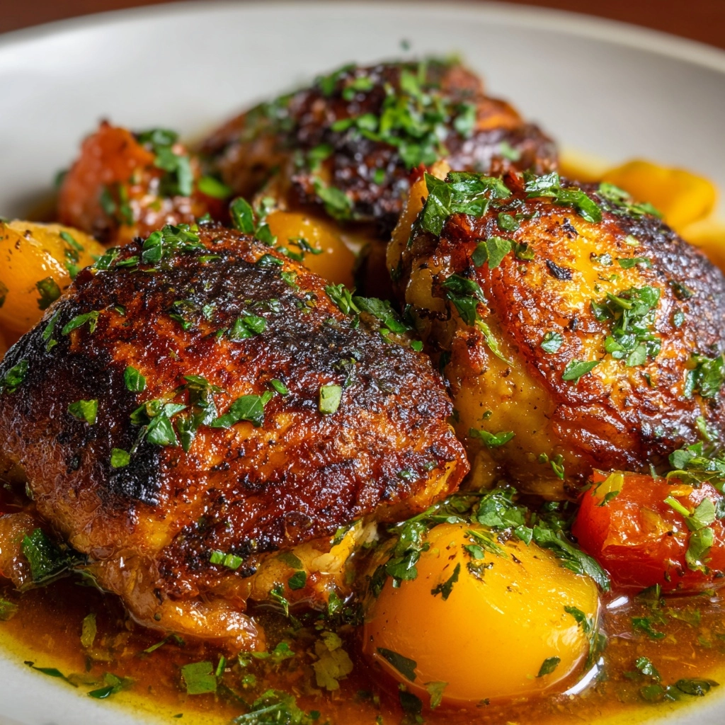 Jalapeño Peach Chicken Recipe - Recipe Image