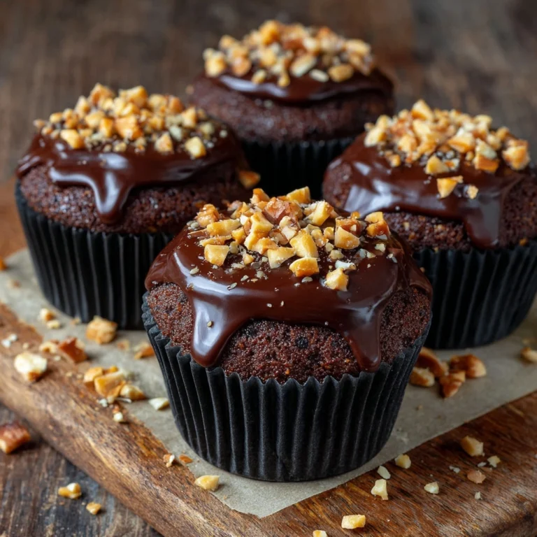 Toffee Cupcakes with Chocolate Topping Recipe