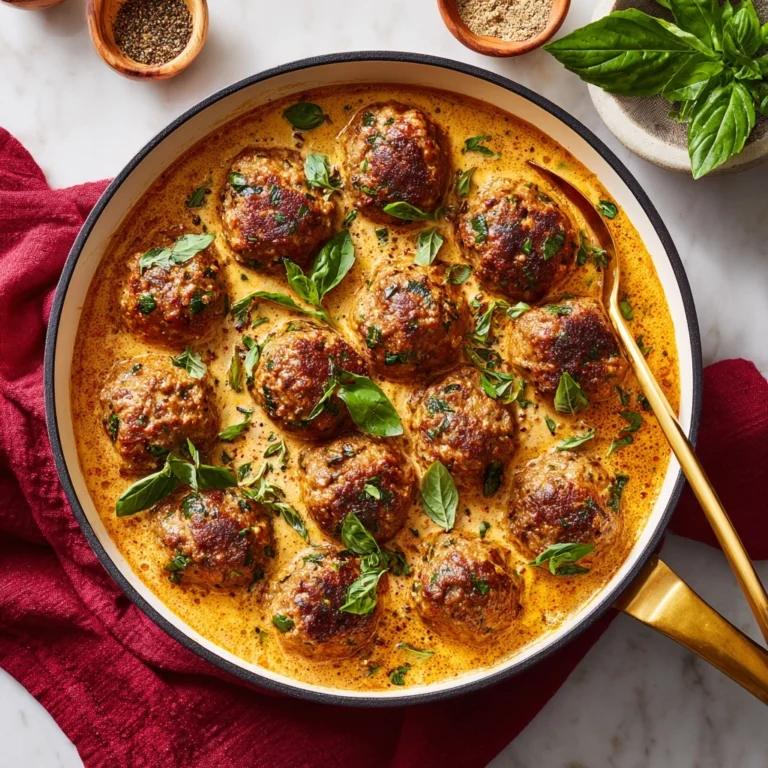 Creamy Marry Me Chicken Meatballs Recipe