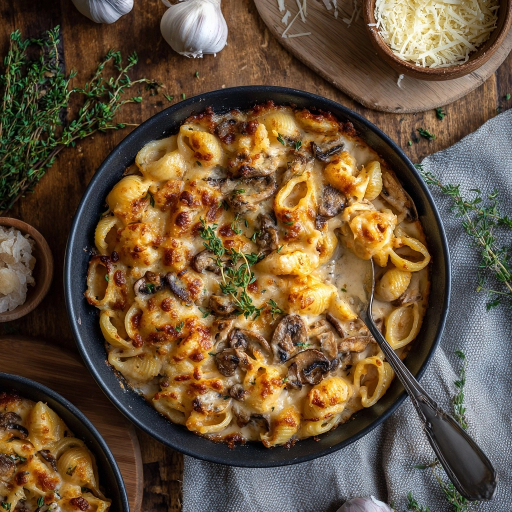 One Pot French Onion Pasta Recipe - Recipe Image