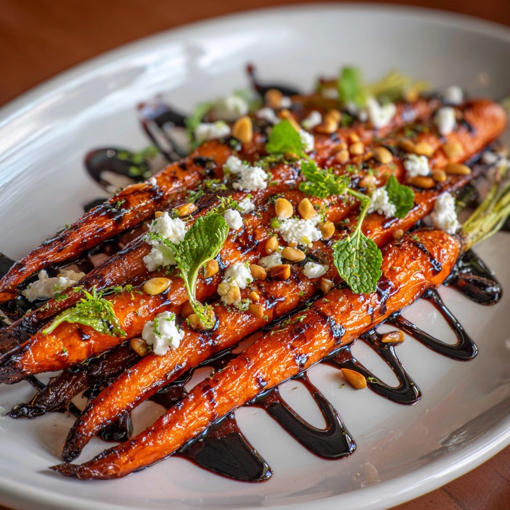 Oven Roasted Carrots with Goat Cheese Recipe - Recipe Image