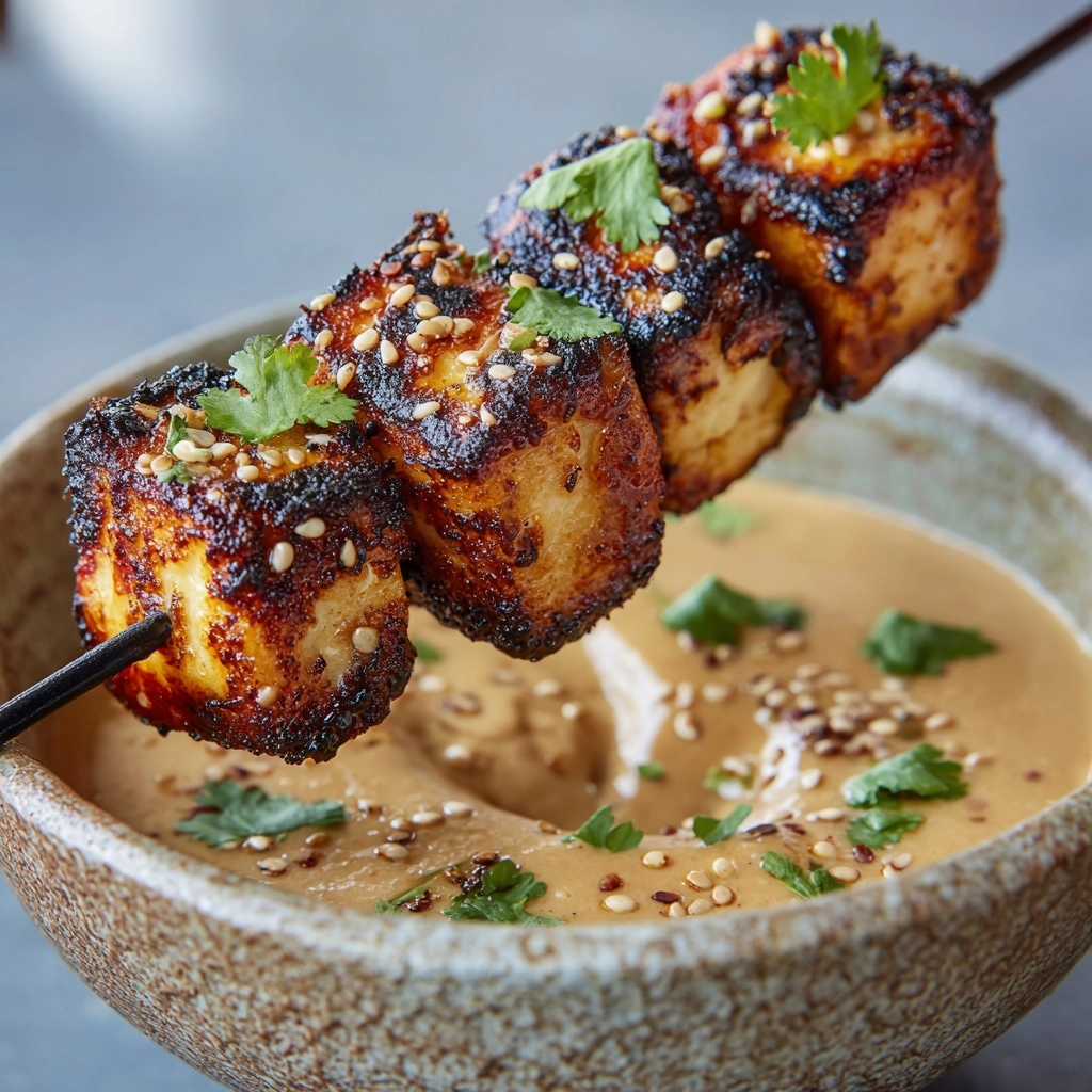 Thai Chicken Satay with Peanut Sauce Recipe - Recipe Image