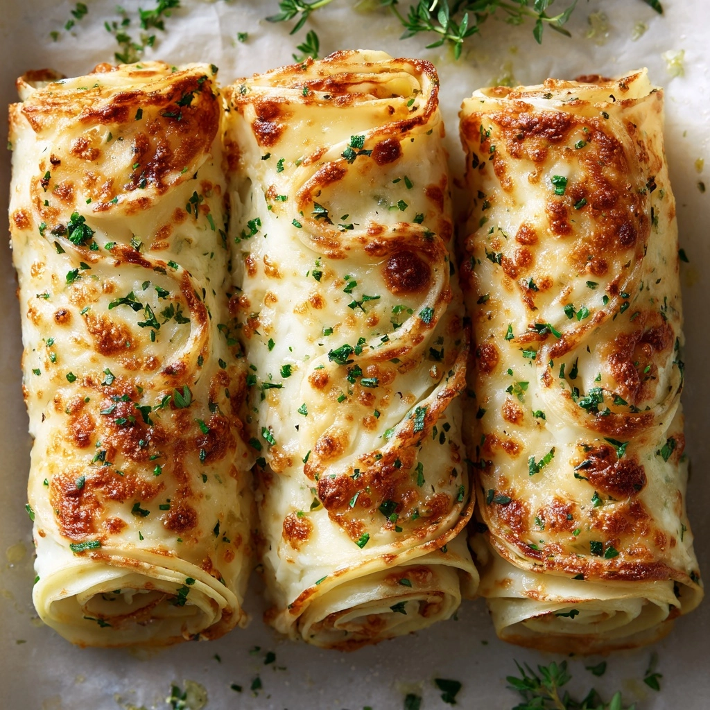 Cheesy Garlic Butter Rollups Recipe - Recipe Image