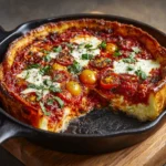 Skillet Cheesy Pizza Chicken Recipe