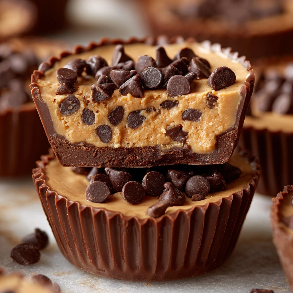 Peanut Butter Chocolate Chip Cookie Cups Recipe - Recipe Image