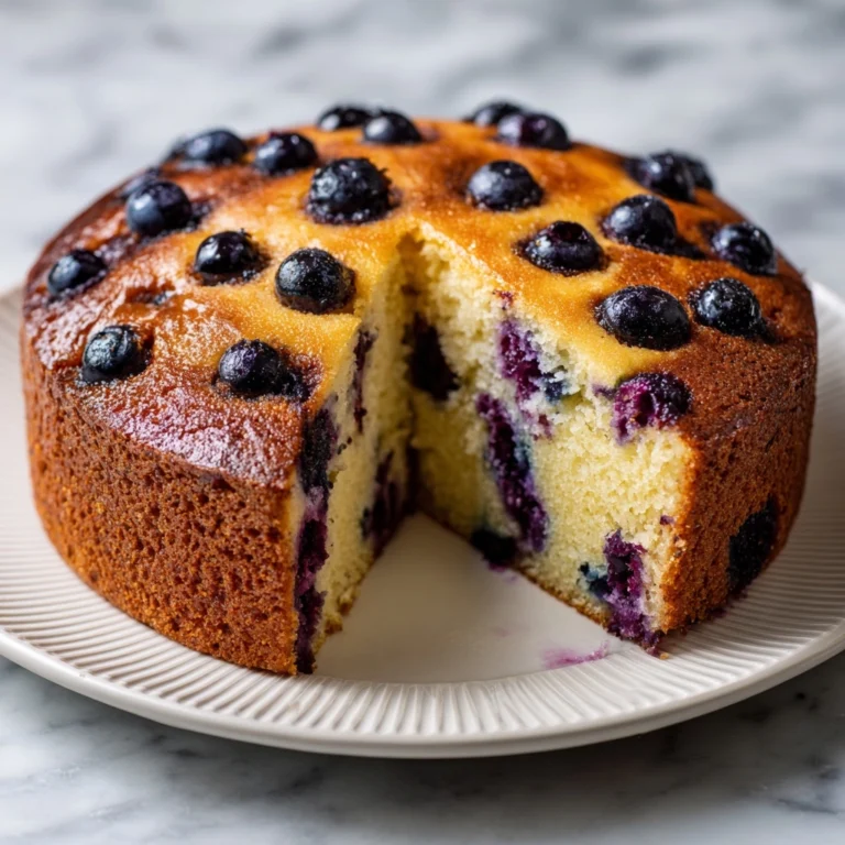 Air Fryer Blueberry Yogurt Cake Recipe