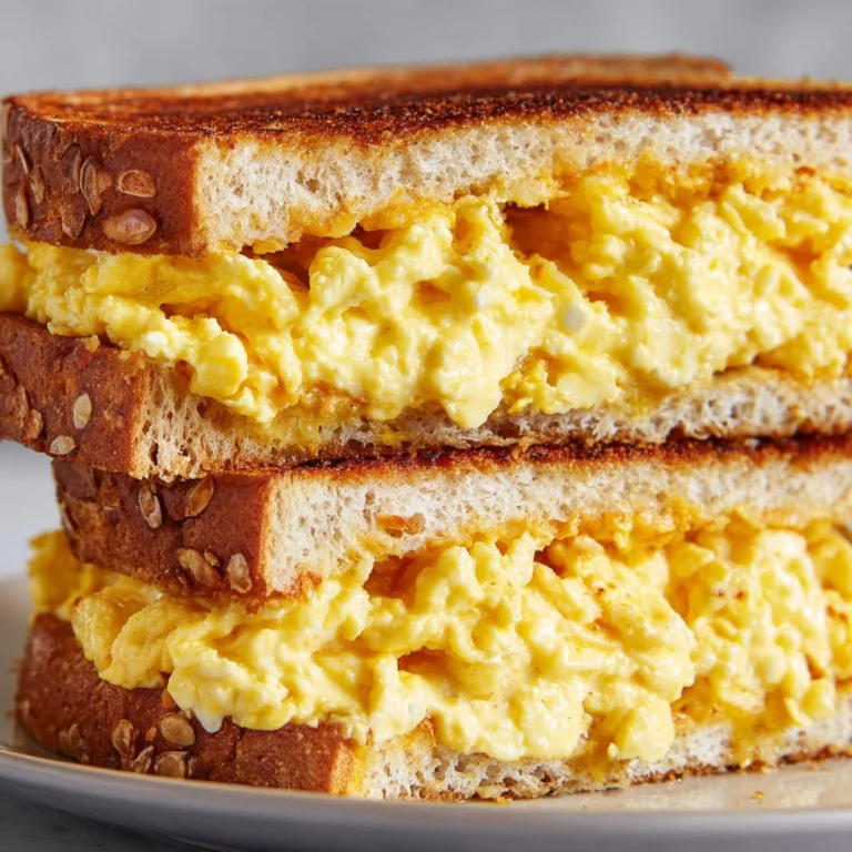 Scrambled Egg Grilled Cheese Sandwich Recipe