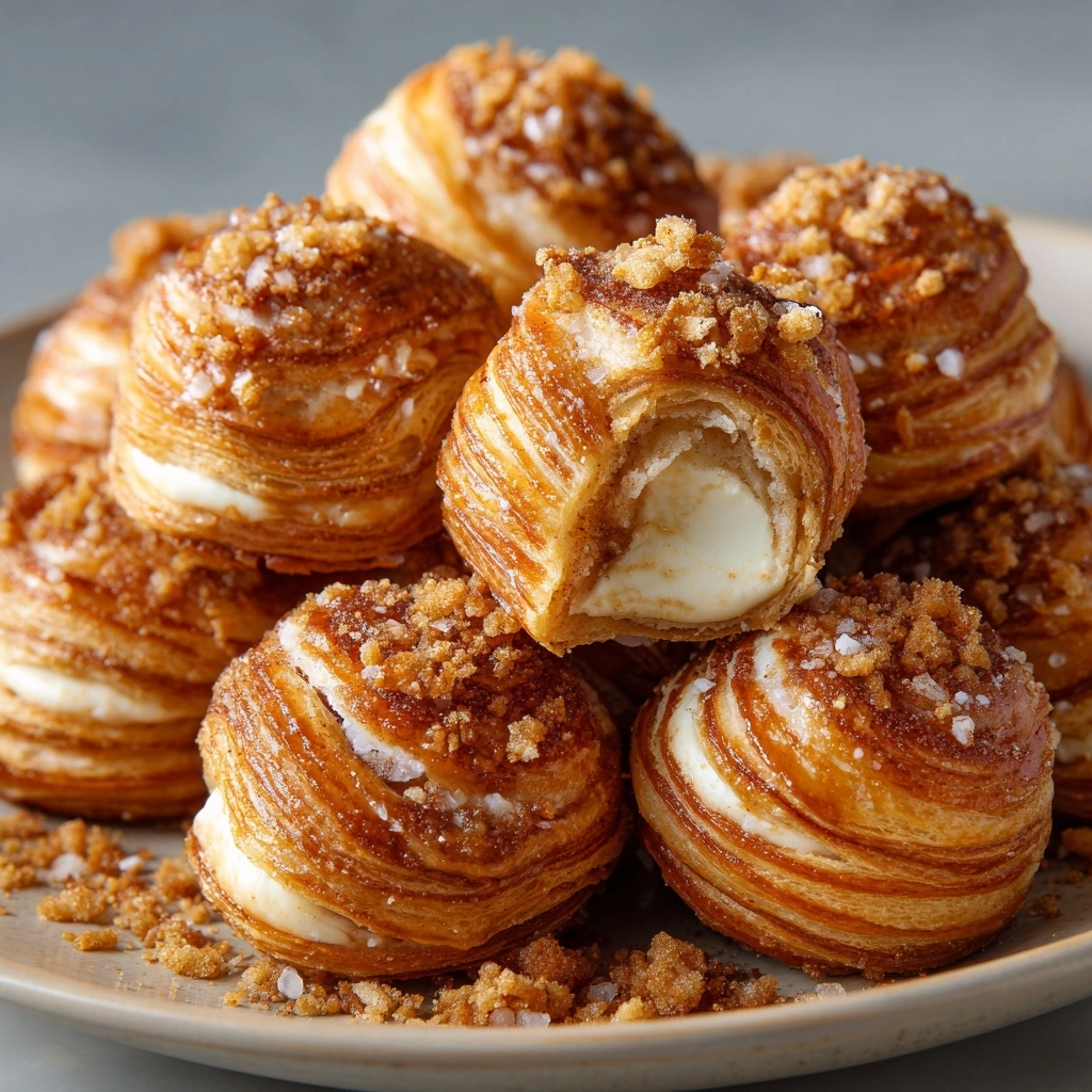 Cinnamon Cream Cheese Pastry Puffs Recipe - Recipe Image