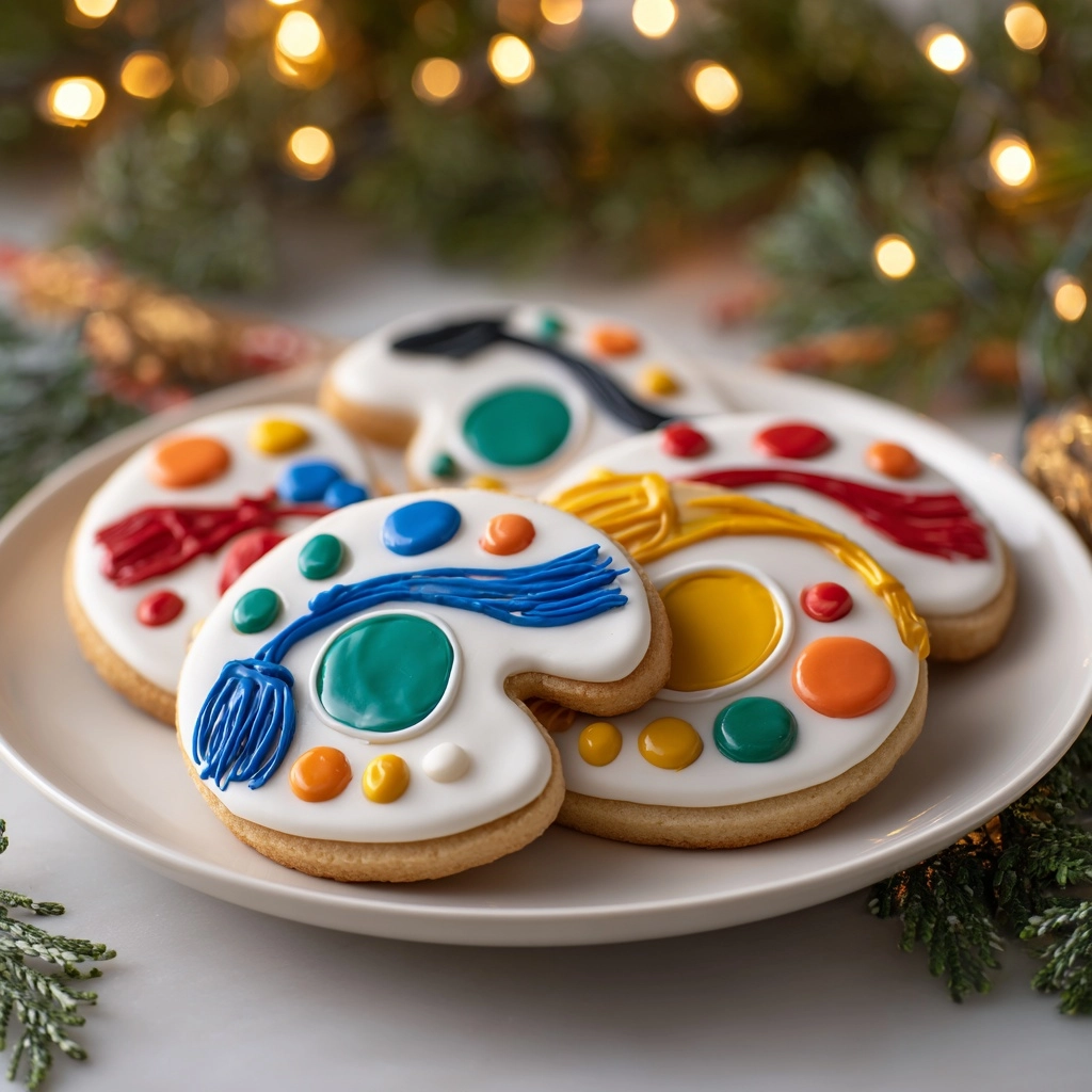 Christmas Lights Royal Icing Sugar Cookies Recipe - Recipe Image