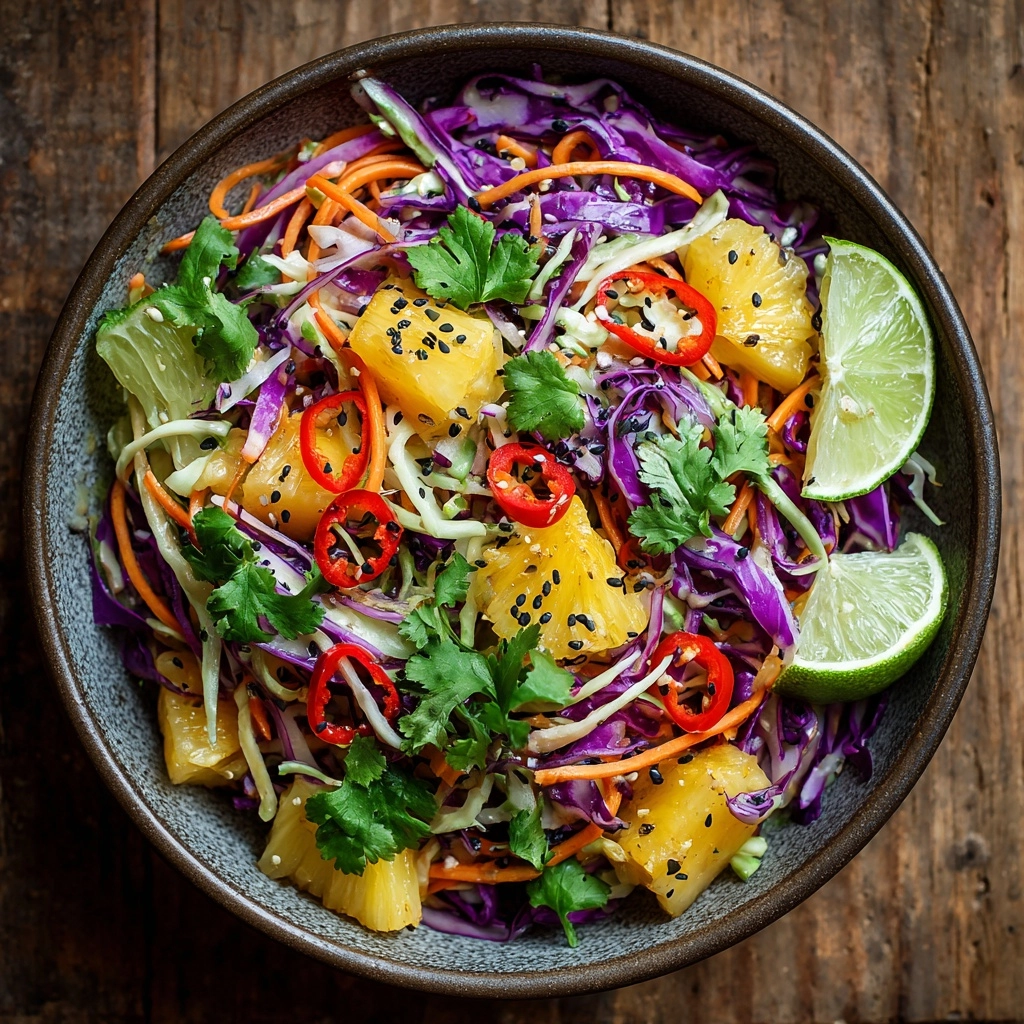 Spicy Pineapple Slaw Recipe - Recipe Image