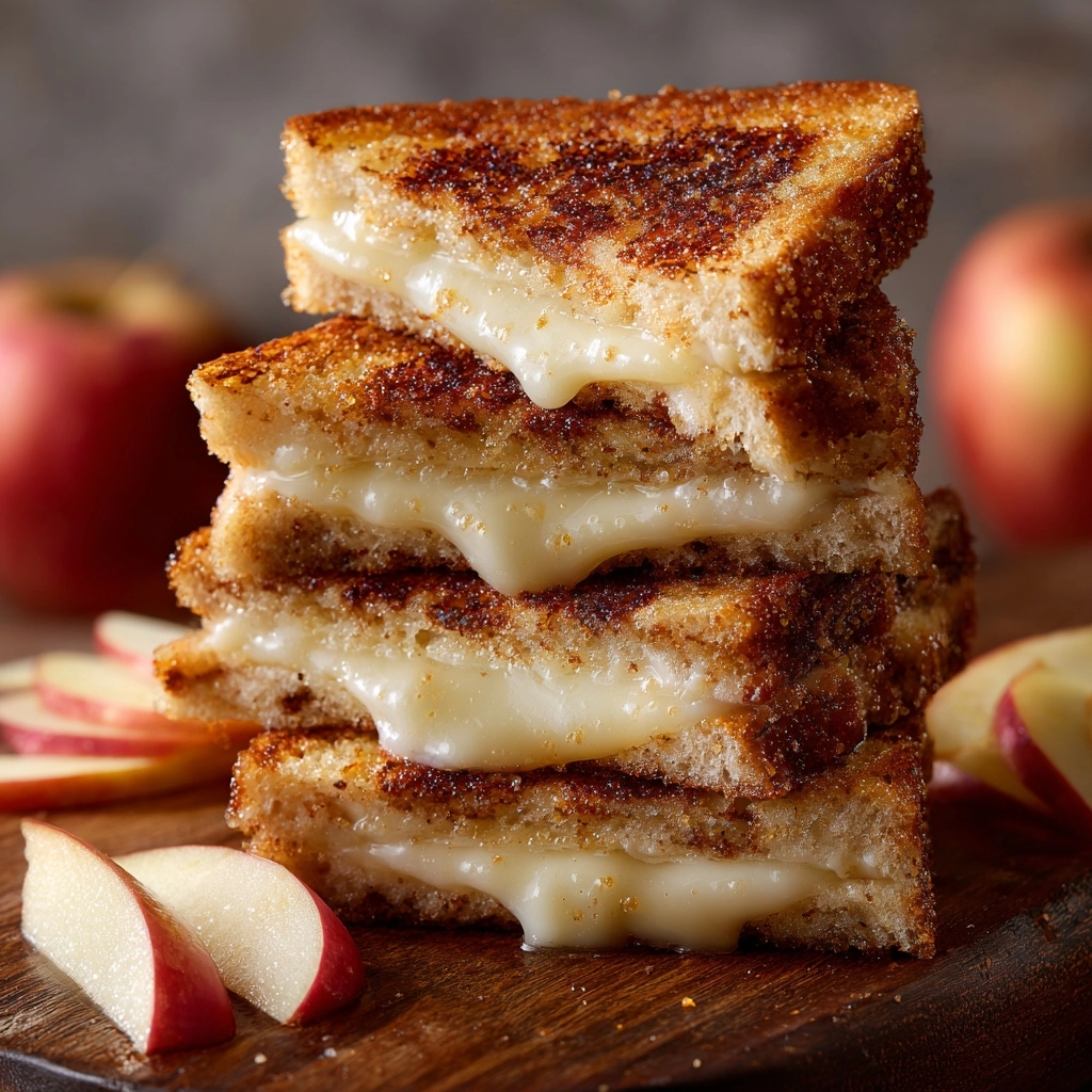 Cinnamon Brie Apple Grilled Cheese Recipe - Recipe Image