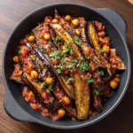 Calabrian Chili Butter Eggplant with Crispy Chickpeas Recipe