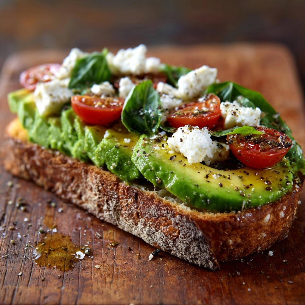 Avocado Feta Toast Delight Recipe - Recipe Image
