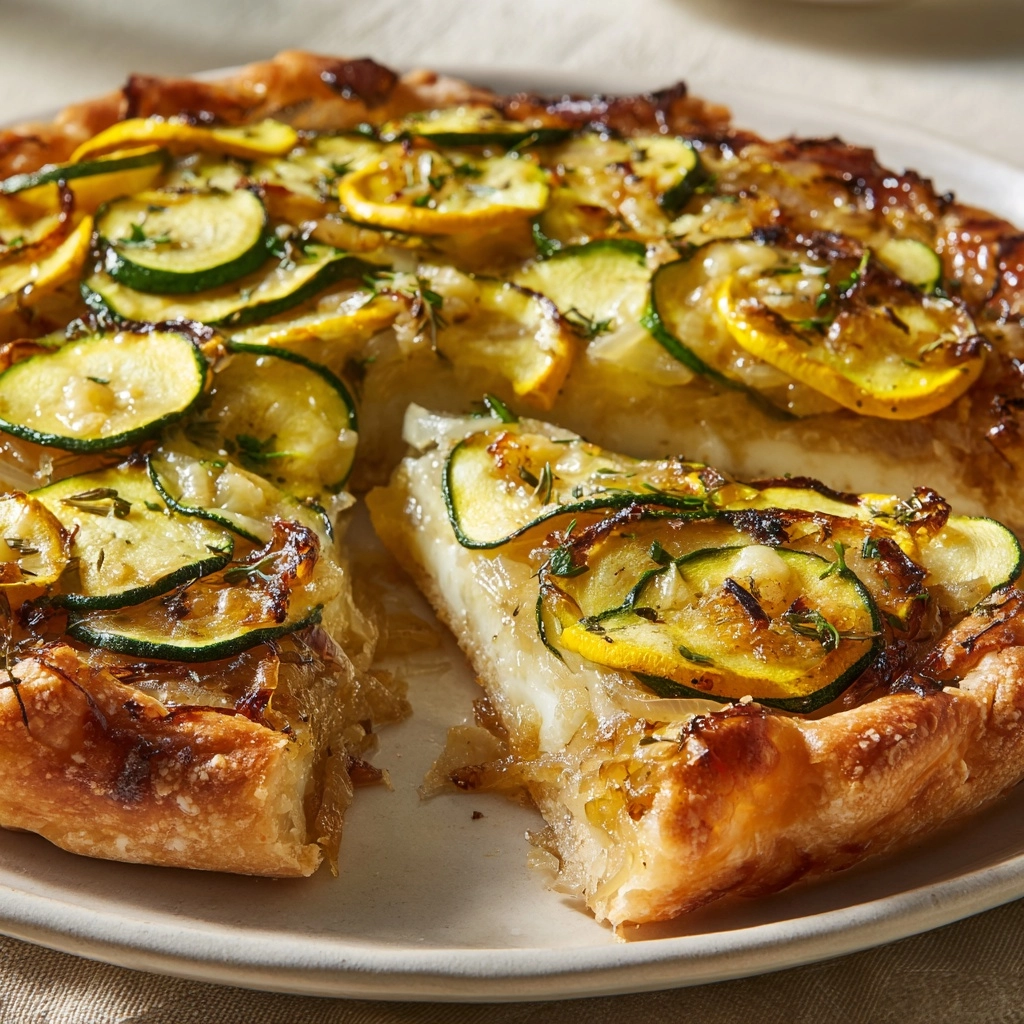 Scarpaccia (Italian Zucchini Tart) Recipe - Recipe Image