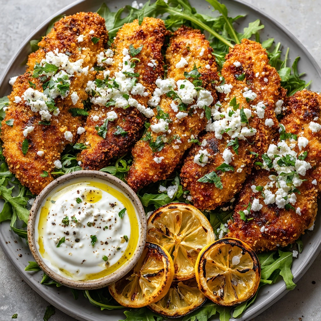 Crispy Hot Honey Feta Chicken Recipe