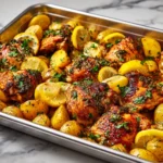 One Pan Greek Lemon Chicken and Potatoes Recipe