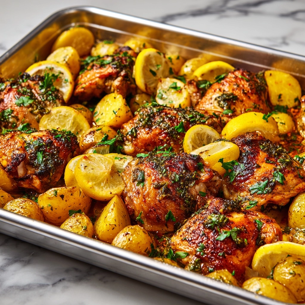 One Pan Greek Lemon Chicken and Potatoes Recipe