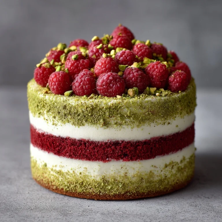 Pistachio Raspberry Cake Recipe