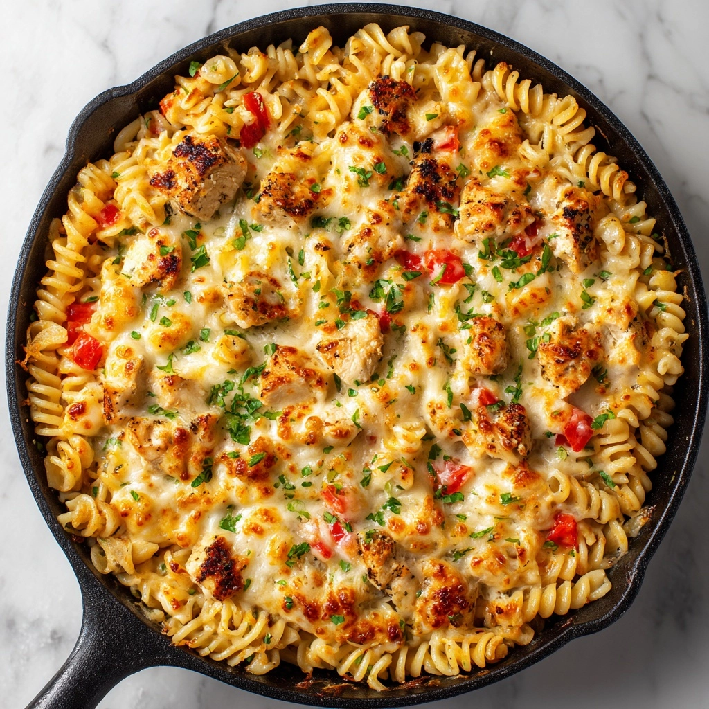 One-Pot Chicken Parmesan Pasta Recipe - Recipe Image