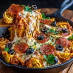 Supreme Pizza Tortellini Bake Recipe