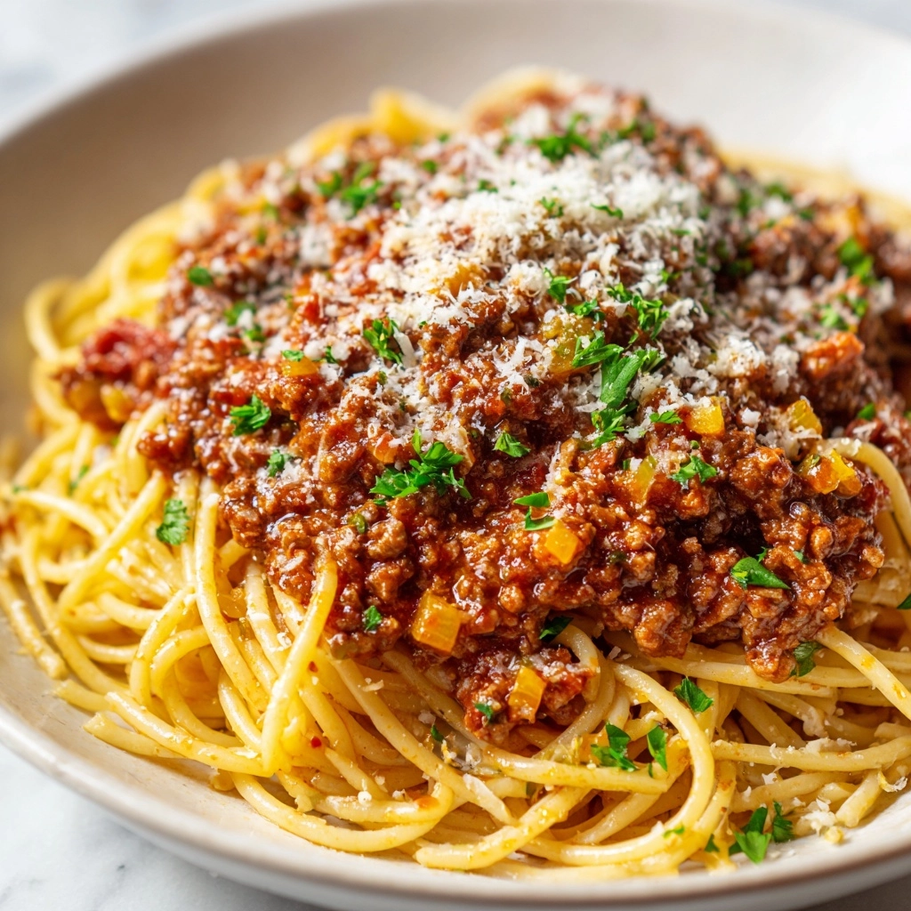 Easy Homemade Spaghetti Meat Sauce Recipe - Recipe Image