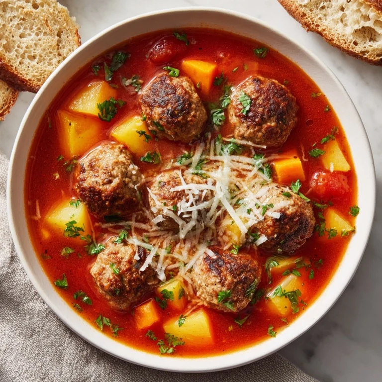 Short-Cut Italian Meatball Soup Recipe