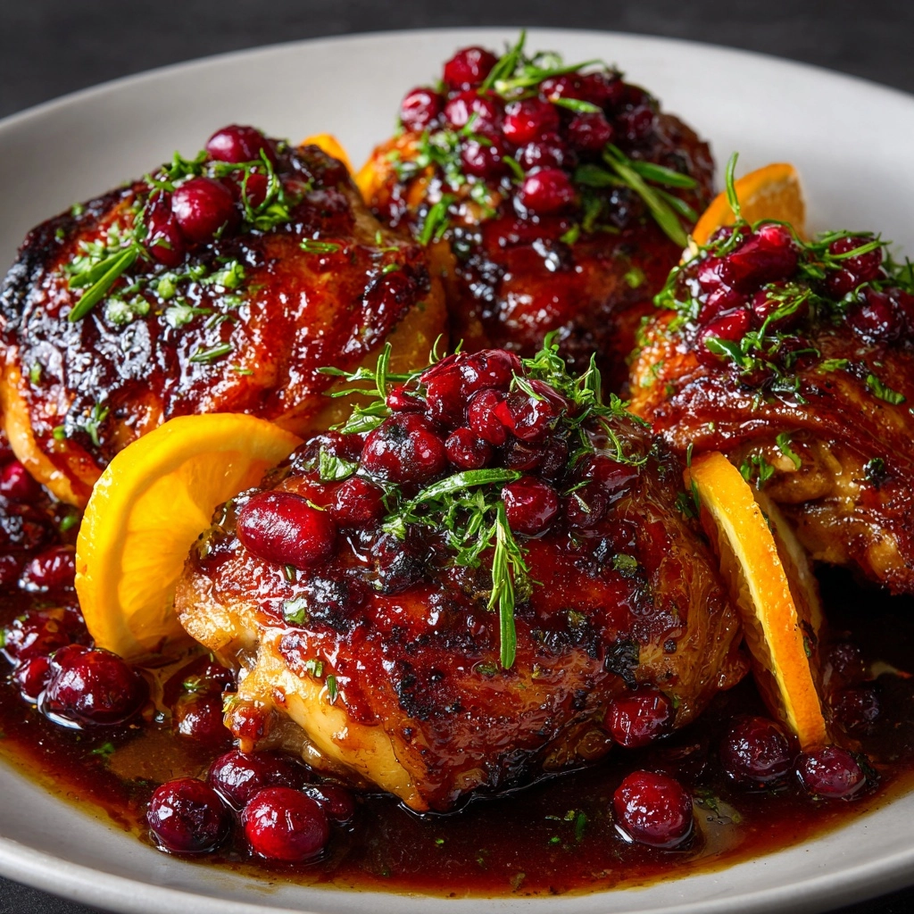 Cranberry Orange Roasted Chicken Recipe - Recipe Image