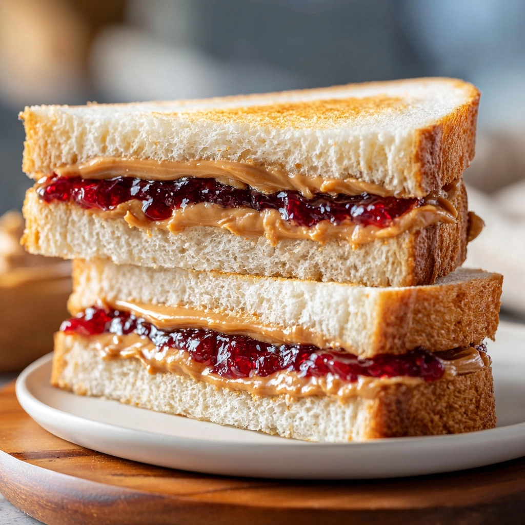 Classic Peanut Butter and Jelly Sandwich Recipe - Recipe Image