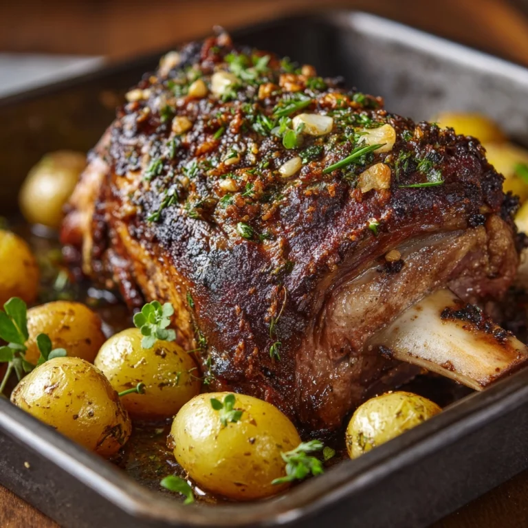 Mediterranean-Style Roasted Leg of Lamb Recipe