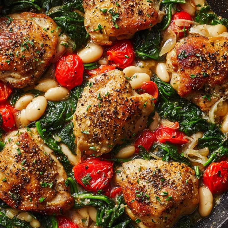 Herbed Chicken with Cannellini Beans Recipe