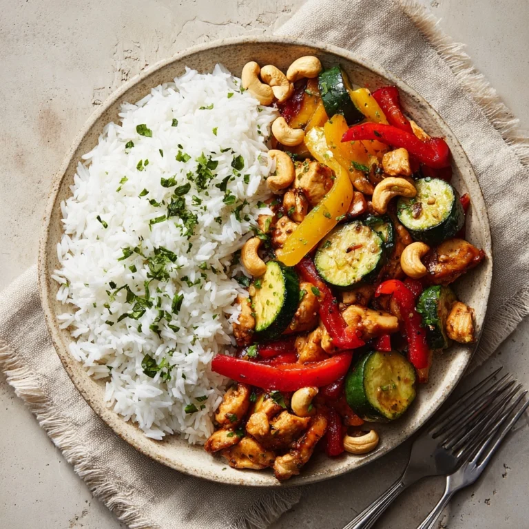 Sheet Pan Chicken and Peppers with Cashews Recipe