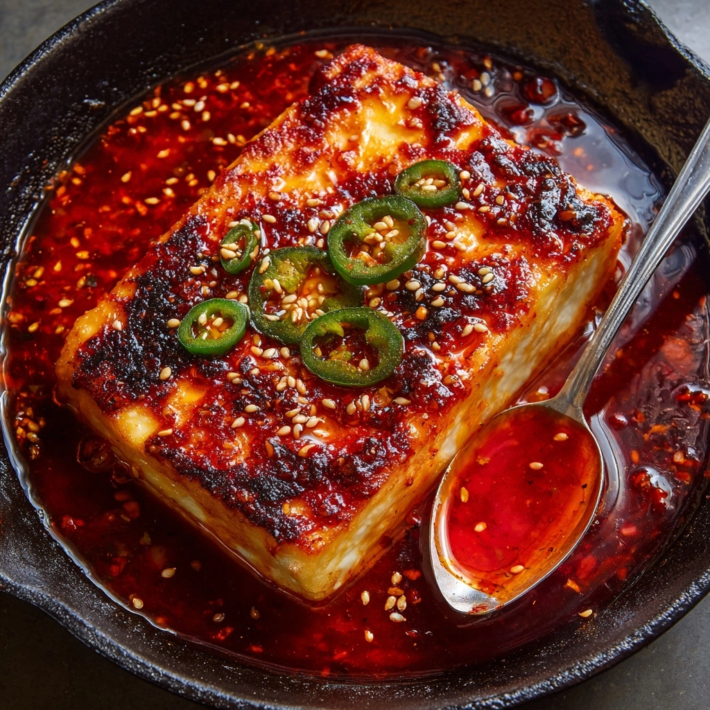 Swicy Baked Feta with Gochujang Honey Glaze Recipe - Recipe Image