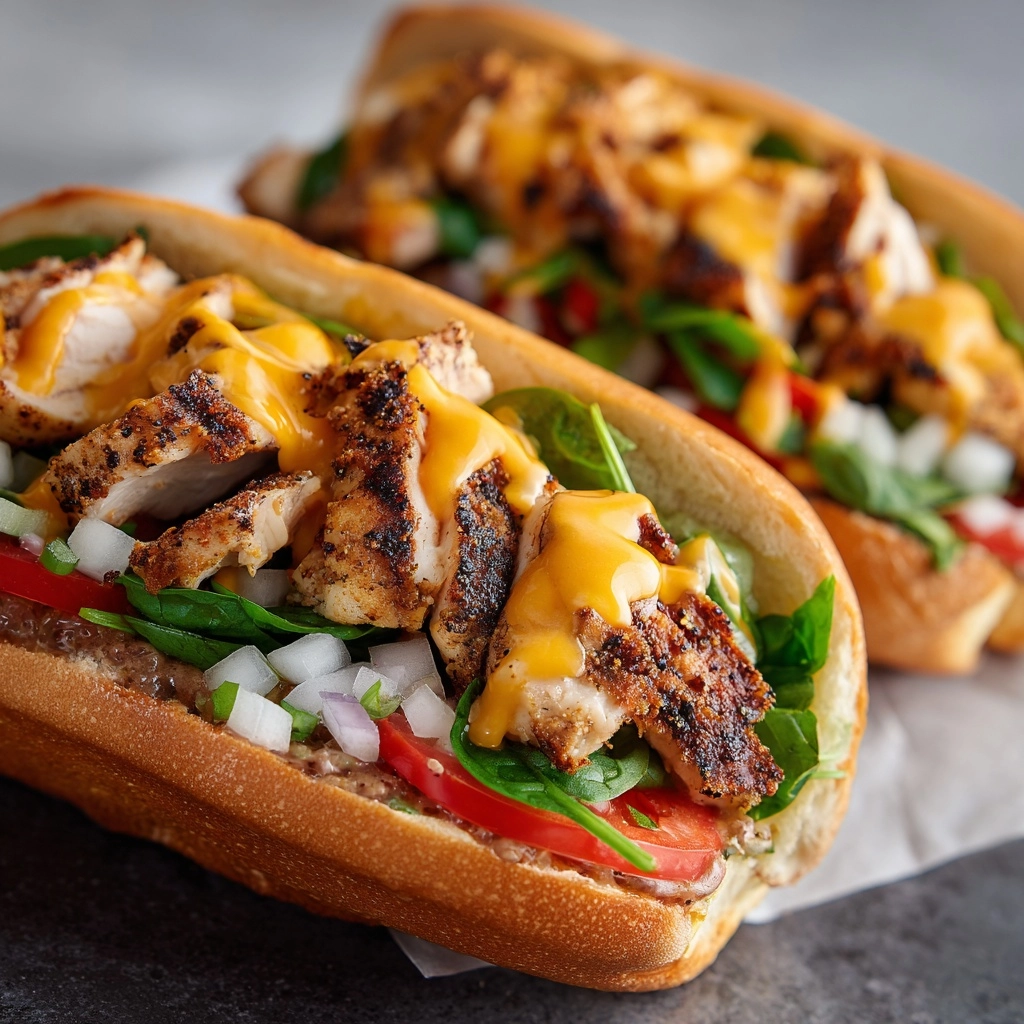 Chicken Cheese Steak Sandwiches Recipe - Recipe Image