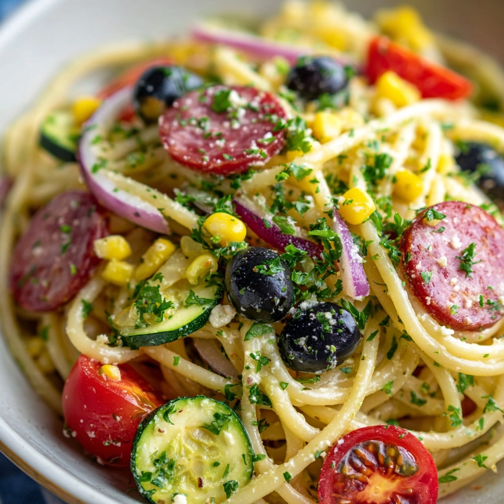Spaghetti Salad Recipe - Recipe Image